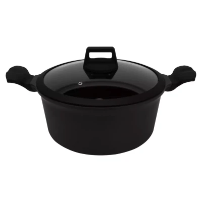 Mammoet Bratentopf Vesuvio 28 cm 7 liter Aluminium Schwarz