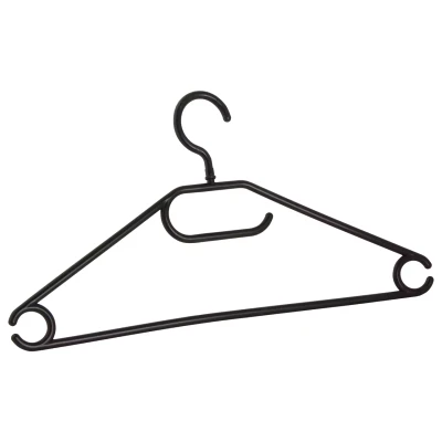 Clothes Hanger 44.5 cm Plastic Black