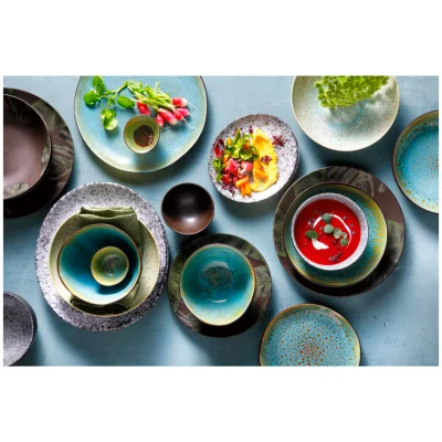 Palmer Plate Lotus 20.5 cm Stoneware Turquoise