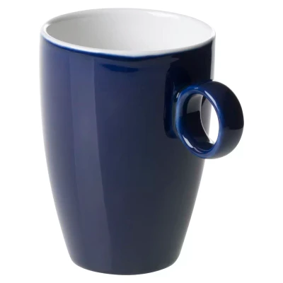 Maastricht Porselein Gobelet « Bart » Couleur « Cafe » 924 23 cl Bleu