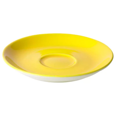 Maastricht Porselein Soucoupe à café « Bart » Couleur « Cafe » 920 13,5 cm Jaune 