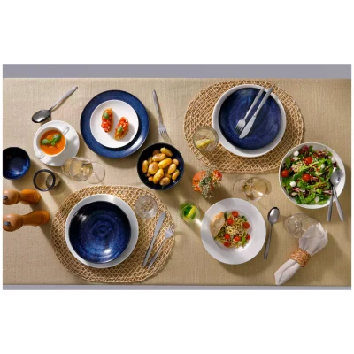 Palmer Plate Kiryu 25.5 cm Porcelain Blue