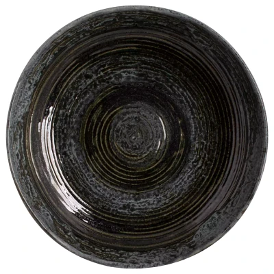 Palmer Deep Coupe Plate Metallic 26 cm Stoneware Silver