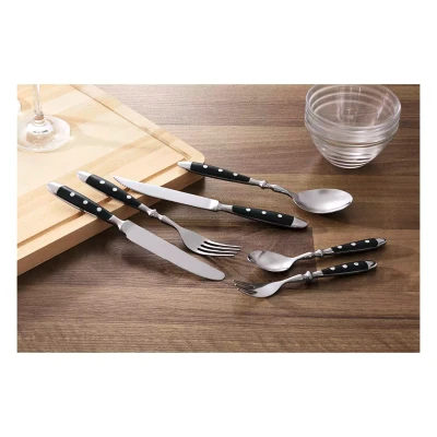Bistro Table Knife, Bistro cm, Stainless Steel, Black and Silver
