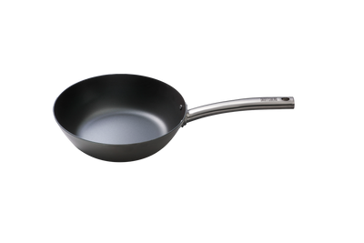 Skottsberg Wok Carbon Steel 24 cm Plaatstaal Zwart
