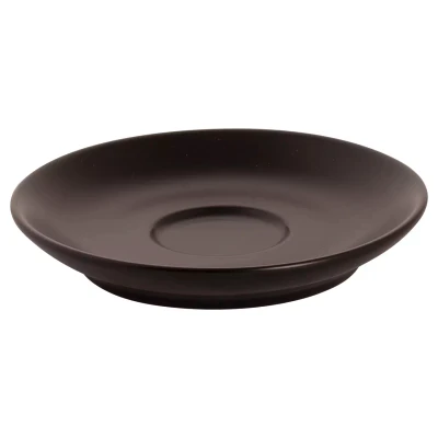 Maastricht Porselein Soucoupe à café « Bart » Couleur « Cafe » 920 Mat 13,5 cm Noir 