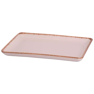 Maastricht Porselein Teller Akoya x 17 cm, cremefarbenes Porzellan 