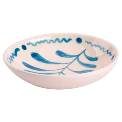 Colori Del Sud Deco Bord diep Cazorla 11.5 cm Aardewerk Blauw