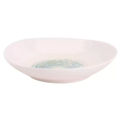 Maastricht Porselein Bord Diep Aqua Mineralis Organic 20 cm Wit