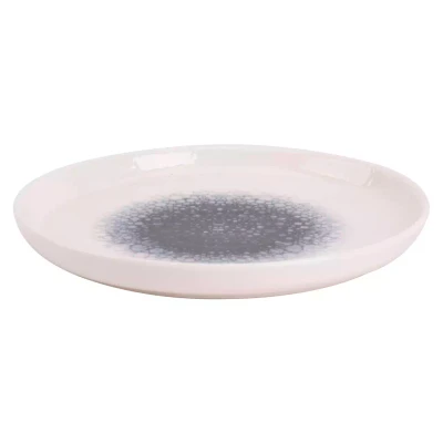 Maastricht Porselein Bord Coupe Grey Mineralis 21 cm Wit