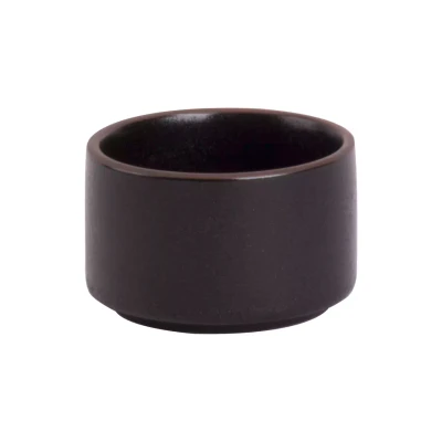 Maastricht Porselein Schale Cafe , 6,5 cm, schwarz