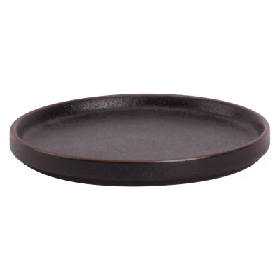 Maastricht Porselein Bord Cafe Noir 15 cm Zwart