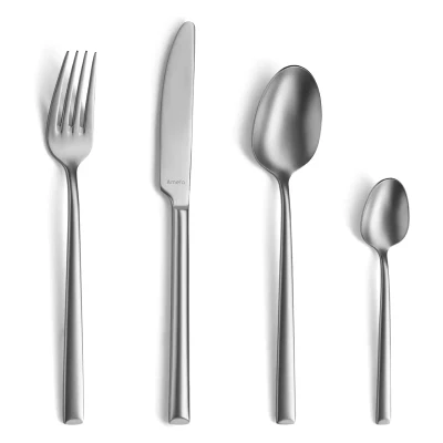 Amefa Premiere Tafelgabel 1170 Metropole Velvet 20.7 cm 18/10 Silber 