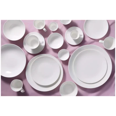 Maastricht Porselein Soucoupe à cappuccino « Blanc De Blancs », 16 cm, blanche