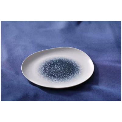 Maastricht Porselein Bord Grey Mineralis Organic 25 cm Wit