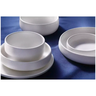Maastricht Porselein Deep Plate Universe 21 cm White 