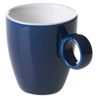 Maastricht Porselein Tasse à expresso « Bart » Couleur « Cafe » 925 6,5 cl Bleu foncé 