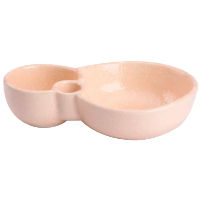 Colori Del Sud Schaal Cazorla 8-hoek 18 cm Aardewerk Roze
