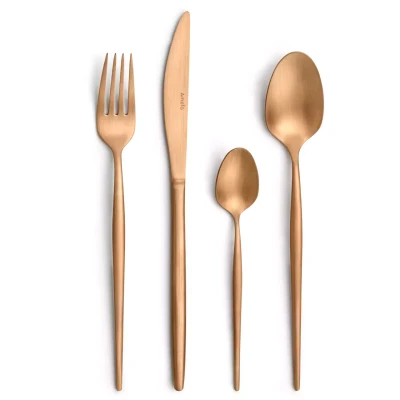 Fourchette à dessert Amefa 1114 « Soprano », 18,3 cm, 18/0, cuivre