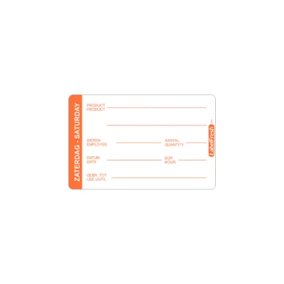 Label Fresh Codelabel groot zaterdag Pro 500 stuks Oranje