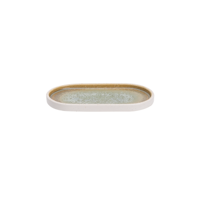 Palmer Teller Coco 20,5 x 11,5 cm Porzellan Grün