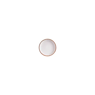 By Bone Bord Diep Helix Gleam 9 cm Porselein Crème
