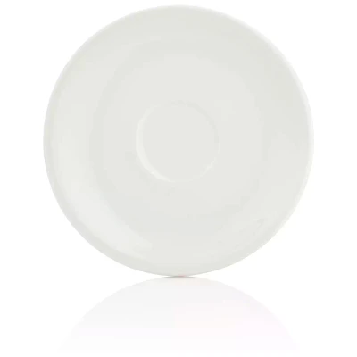 By Bone Cappuccino Untertasse Helix White 15.5 cm Porzellan Weiß