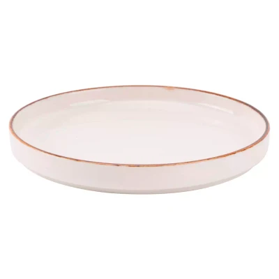 By Bone Deep Plate Helix Gleam 23 cm Porcelain Cream