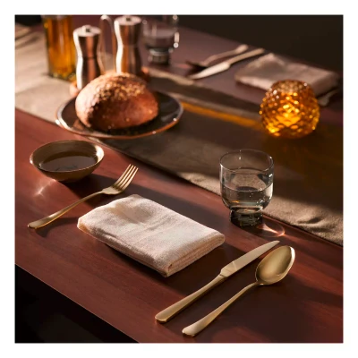 Cuillère de table Amefa 1410 « Austin », 20,5 cm, 18/0, couleur champagne