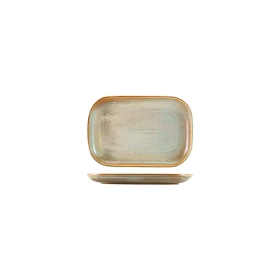 Assiette Terra Porcelain 29 x 19,5 cm Gris