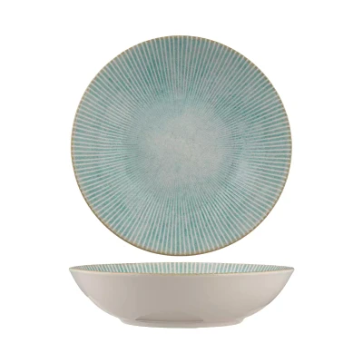 Ariane Teller tief, Paros Aqua cm