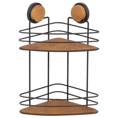 Metalife Magic Fix 21 cm 2-Tier Corner Shower Shelf