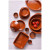 Tapas  Classico 8 x 2 cm Keramik Braun 