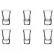 Rocco Bormioli Borrelglas Dublino 3.4 cl Glas 