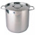 Mammoet Cooking pot with lid Villa 24 cm 11 liters stainless steel Silver