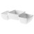 Truyts Schaal 3-vaks Melamine 14 x 6 cm Melamine Wit