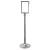 Afzetpaal Classic 95 cm Verchroomd Zilver