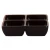 Truyts Schaal Melamine 4-vaks 12 x 12 cm Melamine Zwart 