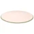 Plate Bright Rim 25.5 cm White Green Porcelain 