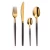 Amefa Dessertlepel 1114 Soprano 18.3 cm 18/0 Goud/Zwart