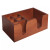 Bar Professional Table Organizer Caddy 26 x 15.5 x 11 cm 6-vaks Hout Bruin