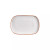 By Bone Plate Helix Gleam 34 x 23 cm Porzellan Creme