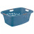 Rotho Wasmand Flowers 65 x 48 x 26 cm - 50 l Kunststof Blauw