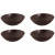 Palmer plate coupe Ruston cm Brown Stoneware 4 pieces