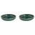 Palmer Bord diep Miami 22 cm Groen Stoneware 2 stuks