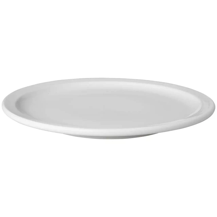 Mammoet Plate narrow rim Budgetline 24 cm Porcelain White