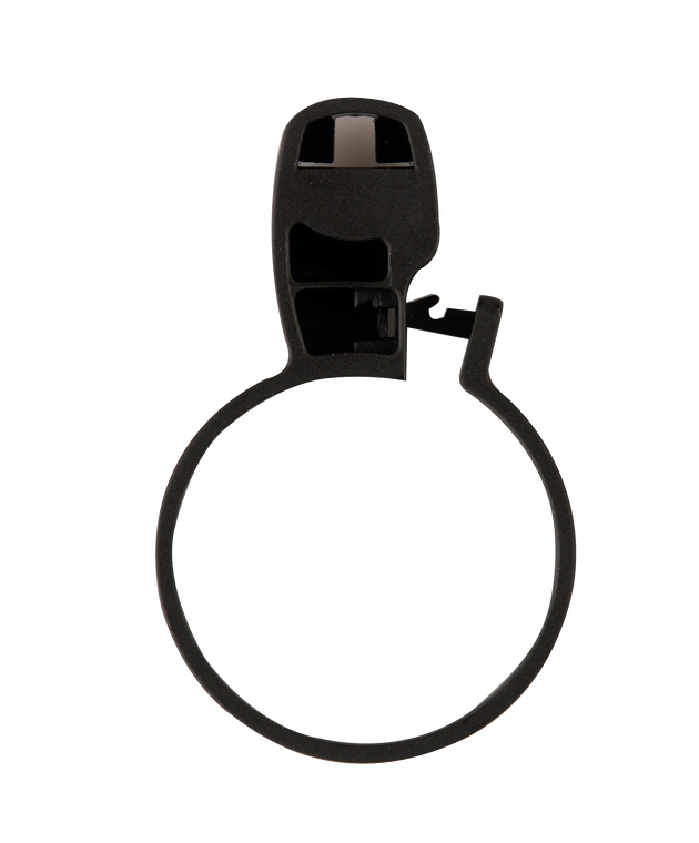 Anti-theft ring clothes hanger 6.5 x 4 cm stainless steel Black