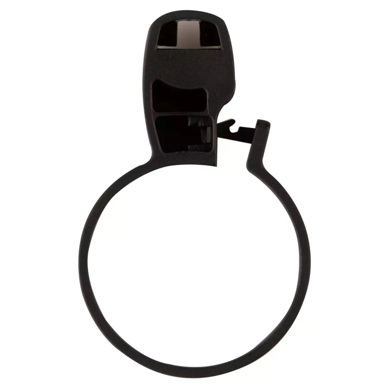 Anti-theft ring clothes hanger 6.5 x 4 cm stainless steel Black