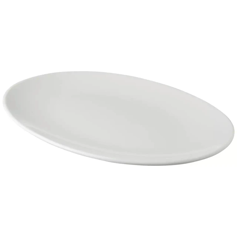 Palmer plate coupe White Delight 30 x 21.5 cm Porcelain White