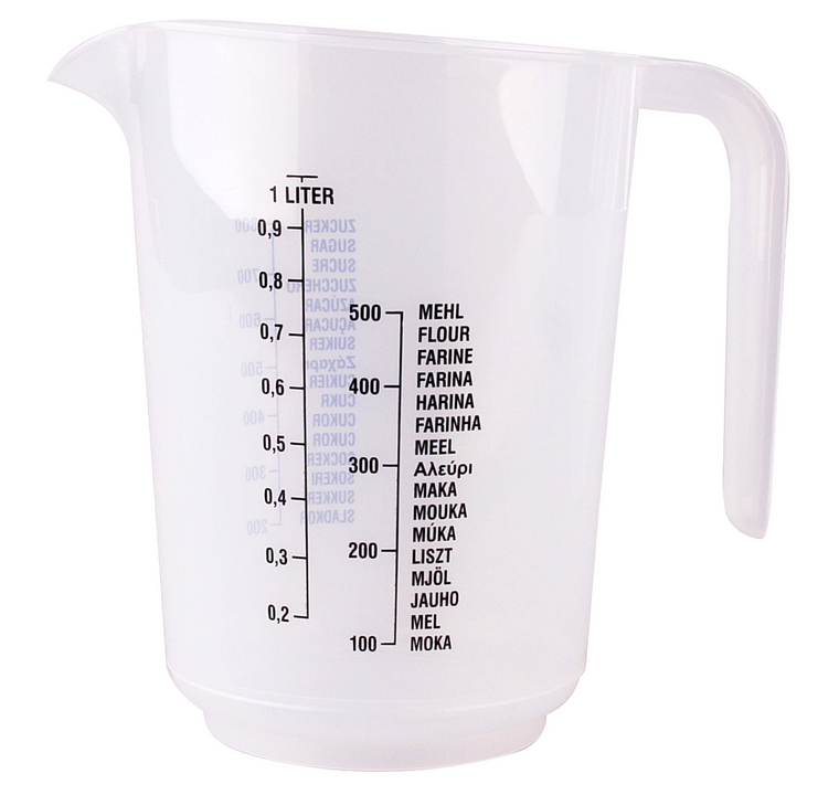 Messbecher 1 Liter Polypropylen